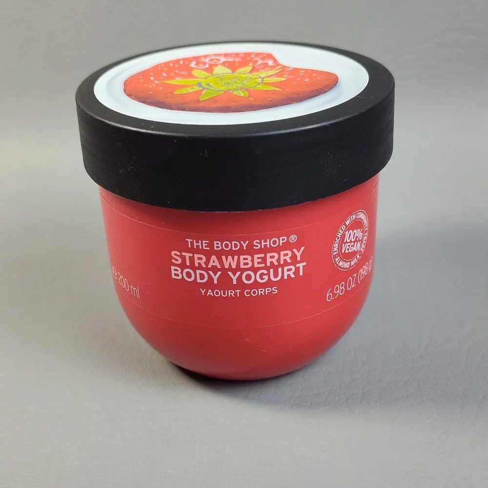 The Body Shop Strawberry Body Butter 6.75oz, Body Yogurt 6.98oz & Gel Lotion Lot